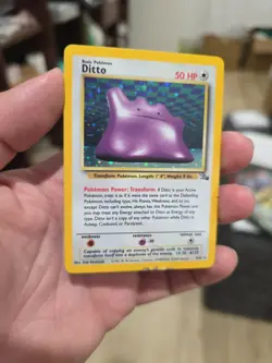 Pokemon - Fossil Set Unlimited WOTC - Ditto 3/62 Holo Rare PLAYED - Image 5