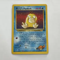 Pokemon Misty's Psyduck 90/132 Gym Challenge TCG 2000 English LP dd - Image 1