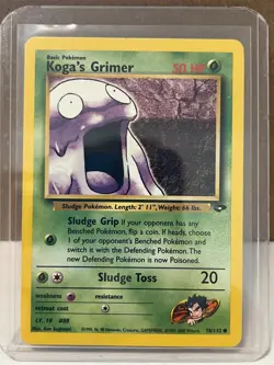 Pokemon TCG Koga's Grimer Gym Challenge 78/132 Regular LP. - Image 1