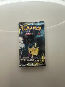 Pokemon TCG Sun & Moon Team Up Sleeved Booster Pack - Pikachu & Zekrom Art - Image 1