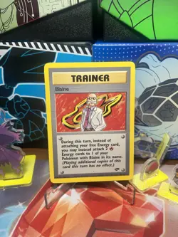 Pokemon TCG - Gym Challenge Blaine 100/132 LP - Image 1