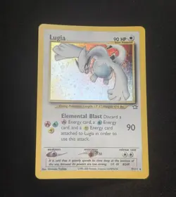 2000 Lugia 9/111 Neo Genesis Holo Rare Vintage Pokemon TCG WoTC Swirl! - Image 2