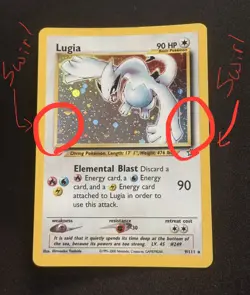 2000 Lugia 9/111 Neo Genesis Holo Rare Vintage Pokemon TCG WoTC Swirl! - Image 4