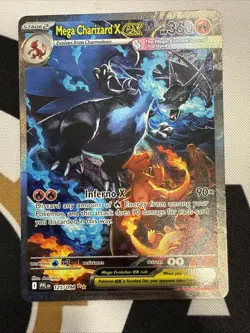 2025 Pokemon Phantasmal Flames MEGA CHARIZARD X ex 125/094 SIR! Mint In Hand - Image 1