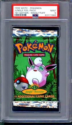 Pokemon Jungle 1st Edition Wigglytuff Booster Pack Graded PSA 9 #63171983 - Image 1