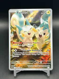 2023 Pokemon Pachirisu Scarlet & Violet Illustration Rare #208/198 - Image 1