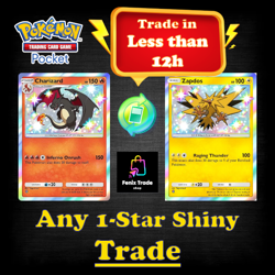 [FAST DELIVERY] Pokemon TCG Pocket - Trading Any Shiny 1 Star (Excluded Deluxe) - Image 1