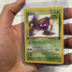 Pokemon TCG - GRIMER 57/82 - Team Rocket (2000) WOTC - LP+ Pokemon 1st Edition - Image 2