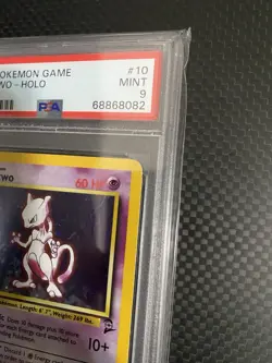Pokemon Mewtwo Base Set 2 Holo Rare #10 PSA 9 Mint - Image 4
