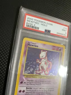 Pokemon Mewtwo Base Set 2 Holo Rare #10 PSA 9 Mint - Image 5