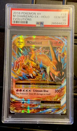2016 Pokemon XY Evolutions M Charizard EX 13/108 PSA GEM MT 10 - Image 1