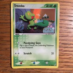 2006 Pokemon Treecko 67/100 - EX Crystal Guardians - Reverse Holo - STAMPED - LP - Image 1