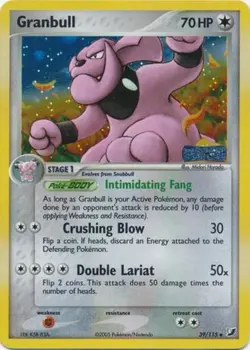 Granbull - 39/115 - Uncommon - Reverse Holo NM, English Pokemon EX Unseen Forces - Image 1