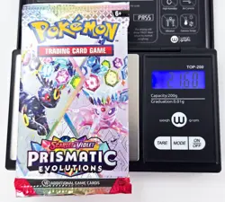 Pokemon TCG PRISMATIC EVOLUTIONS BOOSTER 8 PACK LOT Factory Sealed Heavy - Image 3