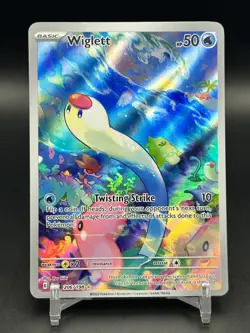 2023 Pokemon Wiglett Scarlet & Violet Base Set Illustration Rare #206/198 - Image 1
