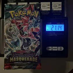 Heavy 21.14g Pokemon Sealed Twilight Masquerade Booster Pack - Image 1