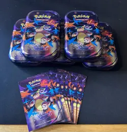 Empty Pokemon Mega Heroes Mini Tin [Mega Lucario] & [Mega Kangakhn] - Lot Of 10 - Image 2