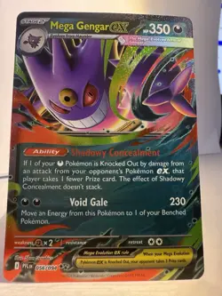 Mega Gengar ex 56/94 Phantasmal Flames Double Rare Holo Pokemon NM - Image 1