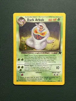 Dark Arbok 2/82 HOLO Team Rocket Pokemon TCG WOTC Vintage LP - Image 4