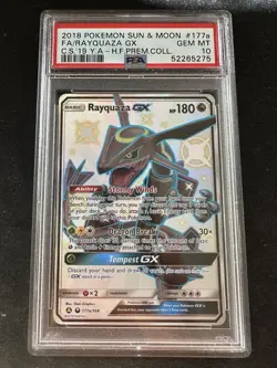 PSA 10 Rayquaza GX Shiny Pokemon Hidden Fates 2018 Promo - Image 1