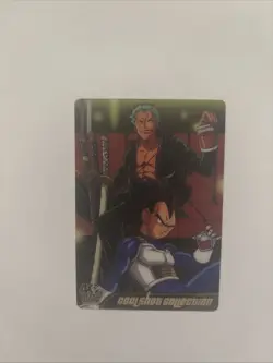Vegeta & Roronoa Zoro One Piece Dragonball Z Tcg Coolshot Collection Morinaga - Image 1
