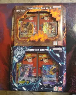 One Piece TCG Illustration Box Vol 5 and Vol 6 Brand New - Image 1