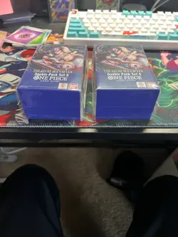 One Piece TCG Double Pack Set 9 The Azure Sea’s Seven - LOT OF 2 - Sealed - Image 5