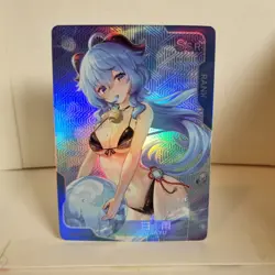 Ganyu- SSR - Foil - Senpai Goddess Haven Story Anime Waifu Card - Image 1
