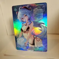 Ganyu- SSR - Foil - Senpai Goddess Haven Story Anime Waifu Card - Image 2