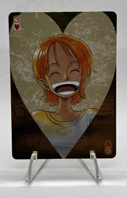 One Piece TCG Golden Playing Cards 3x Card Bundle - Nami/Nico Robin/Straw Hat - Image 2