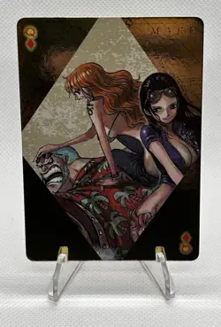 One Piece TCG Golden Playing Cards 3x Card Bundle - Nami/Nico Robin/Straw Hat - Image 3
