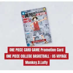 PreSale One Piece Monkey.D.Luffy US College Basketball Promo Card Only Rutgers - Image 2
