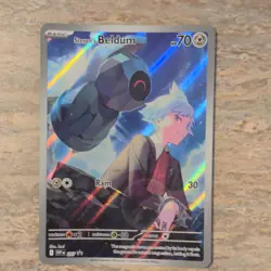 Pokemon Steven's Beldum 207 SV Promo Holo Scarlet & Violet 70HP TCG Card - Image 1