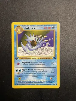Golduck | 35/62 | 1st Edition | Fossil | Pokemon Cards | NM - Image 1
