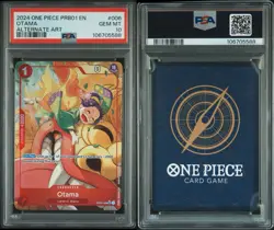 2024 ONE PIECE PRB01-ONE PIECE CARD THE BEST- 006 OTAMA ALT ART PSA 10 - Image 1