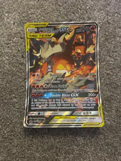 Reshiram & Charizard GX SM201 Jumbo Cards Holo *Decent Condition* - Image 1