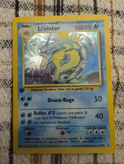 Pokemon Card - (French) Gyarados 1st Edition Base Set - MP - Image 1