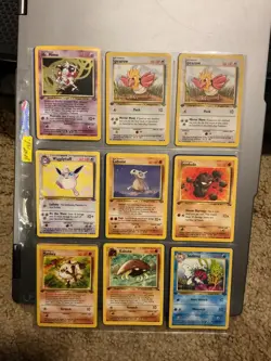 Vintage Pokemon 1st Edition Lot 9 cards - WotC Base/Jungle/Fossil - Image 1
