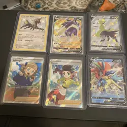 Pokemon Card Lot 6 Cards Full Arts, Trainers and More - Image 1