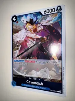 OP10-045 Cavendish : Rare English One Piece TCG Card : OP10: Royal Blood - Image 3