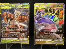 Lot of 4 TAG TEAM Pokemon Cards Jigglypuff Lopunny Togepi Buzzwole - Image 3
