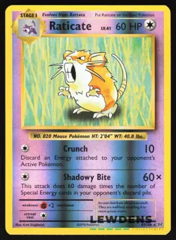 Raticate - 67/108 - Reverse Holo Rare - XY Evolutions - Pokemon Card - Image 1