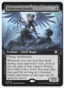 Blightwing Bandit (Extended Art) Normal R Commander: Wilds of Eldraine 49 NM - Image 1