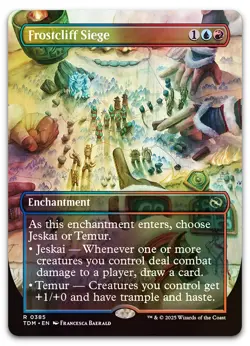 Frostcliff Siege (Borderless) #385 (Foil) (NM) Tarkir Dragonstorm TDM Magic MTG - Image 1