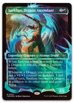 Sarkhan, Dragon Ascendant (0403) (Showcase) #403 (Foil) NM Tarkir Dragonstorm - Image 1