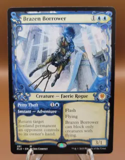 SHOWCASE Brazen Borrower x1 MTG Throne of Eldraine Magic Light Play LP English - Image 1