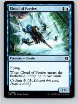 Magic the Gathering Cloud of Faeries Wilds of Eldraine Commander MTG Free Ship! - Image 1