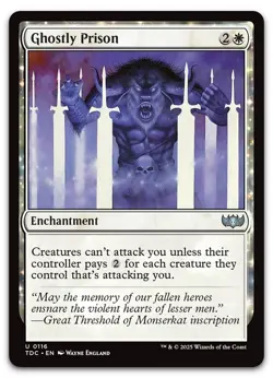 Ghostly Prison #116 (NM) Tarkir Dragonstorm TDC Magic MTG - Image 1