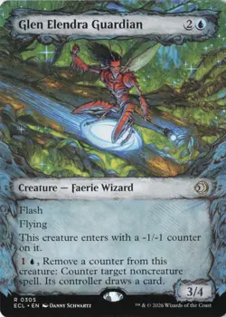 Glen Elendra Guardian (0305) (Showcase) Lorwyn Eclipsed Normal NM 305 - Image 1