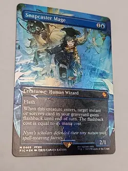Mtg Magic Snapcaster Mage 0469 (Borderless Chocobo Track Foil) Final Fantasy - Image 2